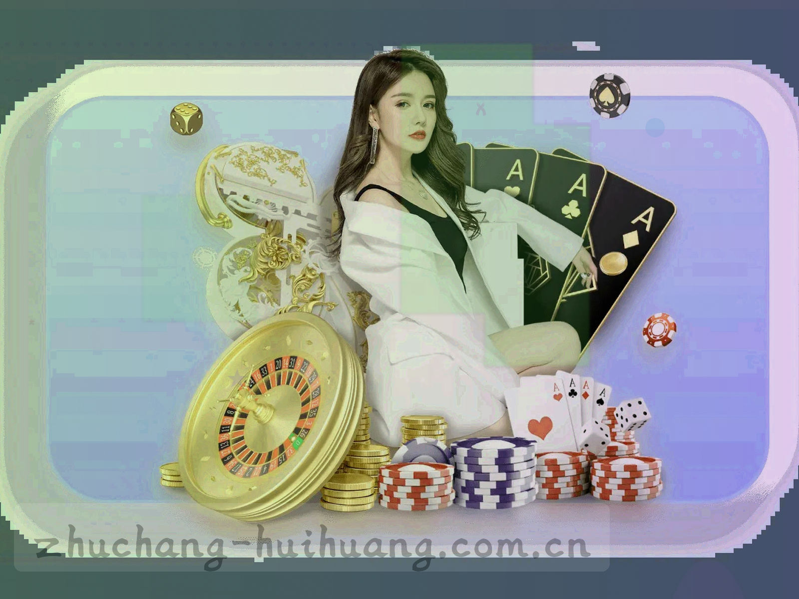 辽阔戈壁与金色坐标线交叠，传达主场坐标与方向感